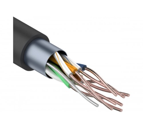 LAN кабель (витая пара) Rexant FTP 4PR 24AWG CAT5e 10 метров