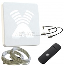 Комплект с антенной ZETA F MIMO и USB модемом Huawei e3372