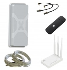 Комплект Nitsa 5F MIMO + USB модем + Wi-Fi роутер