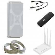 Комплект Nitsa 5F MIMO + USB модем + Wi-Fi роутер