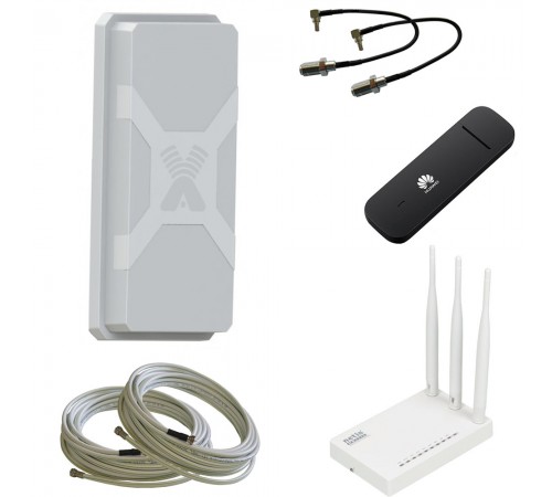 Комплект Nitsa 5F MIMO + USB модем + Wi-Fi роутер