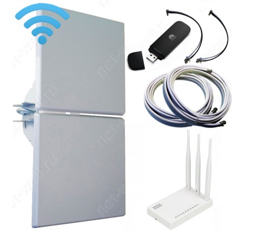 4G комплект 2х14 с USB модемом и Wi-Fi роутером 4G комплект 2х14 с USB модемом и Wi-Fi роутером