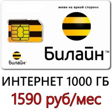 Билайн 1000 ГБ 1590 руб/мес.
