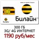 Билайн 300 ГБ 1190 руб/мес.