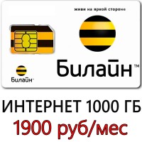 Билайн 1000 ГБ 1900 руб/мес.