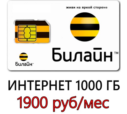 Билайн 1000 ГБ 1900 руб/мес. Билайн 1000 ГБ 1900 руб/мес.