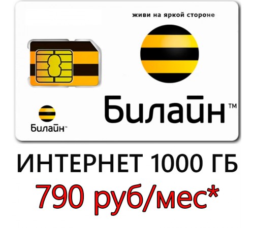 Безлимитный Интернет Билайн 790* руб/мес. 1000 ГБ Безлимитный Интернет Билайн 790* руб/мес. 1000 ГБ