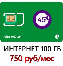 Мегафон 100 ГБ в мес. 750 руб/мес.
