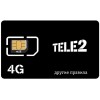 Безлимитная сим карта Теле2 (300 ГБ) в мес. 400 руб/мес.