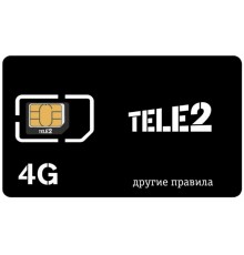Безлимитная сим карта Теле2 (300 ГБ) в мес. 400 руб/мес.