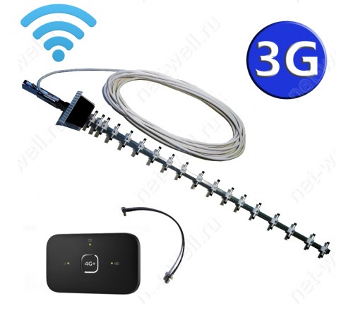 3G комплект 21 dBi с мобильным Wi-Fi роутером