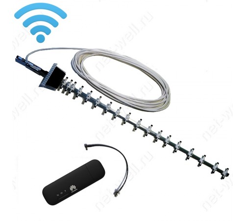 3G/ 4G комплект 21 dB с мобильным USB Wi-Fi роутером 3G/ 4G комплект 21 dB с мобильным USB Wi-Fi роутером