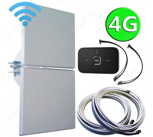4G комплект 2х14 с мобильным Wi-Fi роутером 4G комплект 2х14 с мобильным Wi-Fi роутером