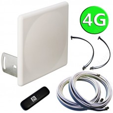 4G комплект 2х16 (4G антенна MIMO, кабели и 4G модем)