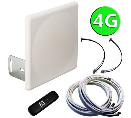 4G комплект 2х16 (4G антенна MIMO, кабели и 4G модем) 4G комплект 2х16 (4G антенна MIMO, кабели и 4G модем)