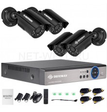 Комплект видеонаблюдения Defeway AHDх4-720p