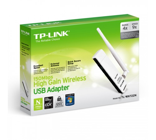 Wi-Fi USB адаптер TP-LINK TL-WN722N Wi-Fi USB адаптер TP-LINK TL-WN722N